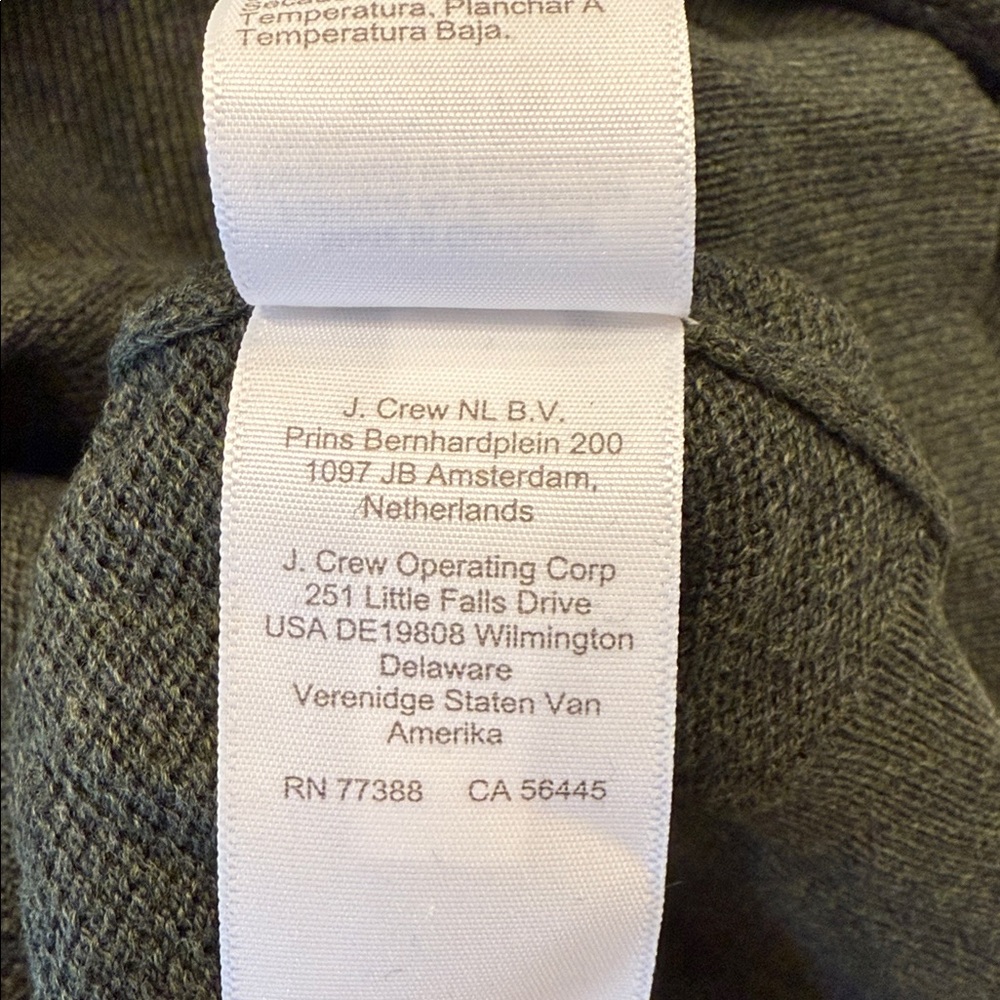 J. Crew Men's Olive Crewneck Sweater - Picture 8 of 13